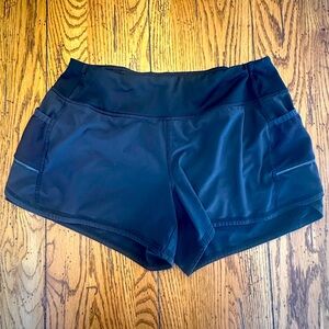 Athleta Run with it Black Shorts Sz s